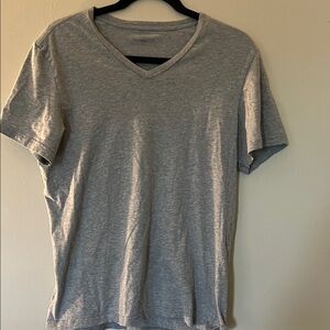 Mack Weldon Light Gray V-Neck Tee